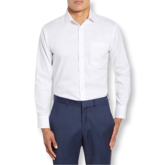 Nordstrom Shirts Nordstroms Mens Noniron 0 Cotton White Dress Shirt